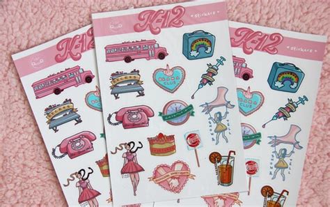 K Melanie Martinez Sticker Set Etsy Uk