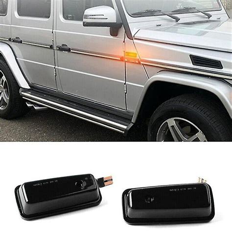 2pcs Led Dynamic Side Marker Lights Turn Signal Blinker Lamp For