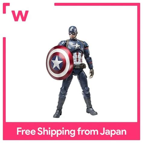 S H Figuarts Captain America Civil War About 150mm ABS PVC Painted