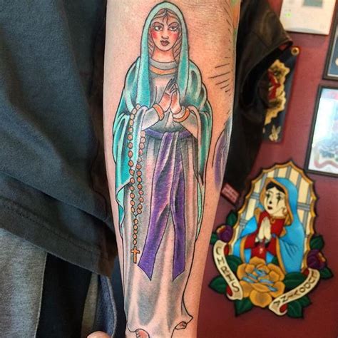 Tatuagens De Virgem Maria Que Representam Esperan A E Pureza