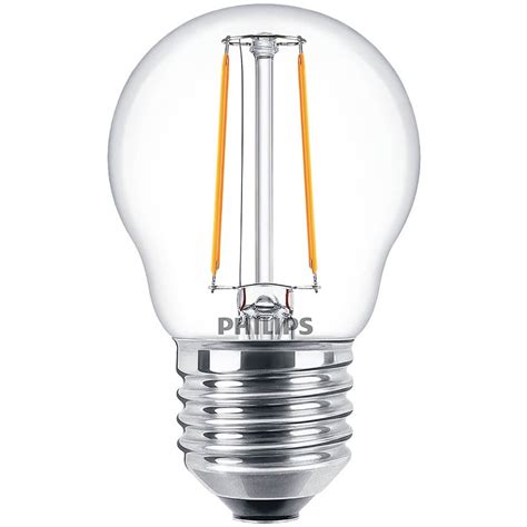 Żarówka Led E27 P45 2w 25w 250lm 2700k Ciepła Filament Philips