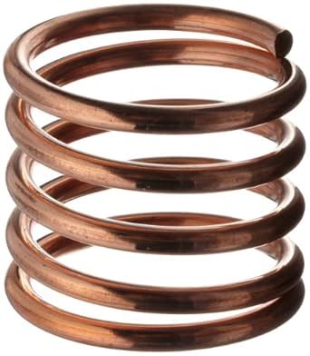 Silver Coated Beryllium Copper Compression Spring 770 OD X 072 Wire