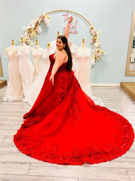 Stunning Red Wedding Dresses At The Gilded Gown The Gilded Gown