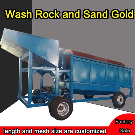 Gold Mining Equipment Alluvial Gold Processing Plants Gold Wash Plant With Trommel Screen And