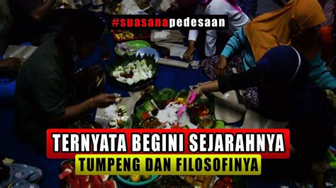 Suasana Syukuran Di Desa Dengan Nasi Tumpeng Khas Budaya Jawa Sejarah