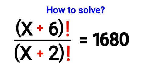 A Nice Factorial Equation Math Olympiad Explored Maths Youtube