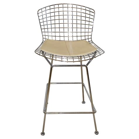 Mid Century Modern Knoll Bertoia Wire Bar Counter Stool For Sale At