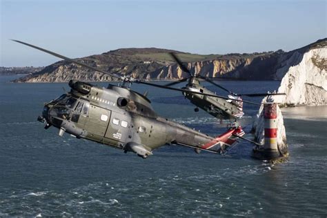 RAF helicopters celebrate 90 years of service with joint flight