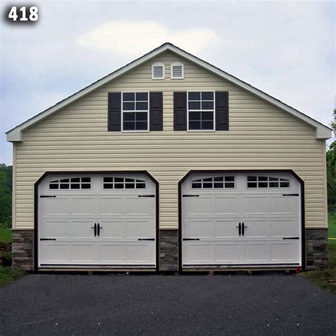 2 Car 2 Story Garage Two Story Garage Horizon Structures