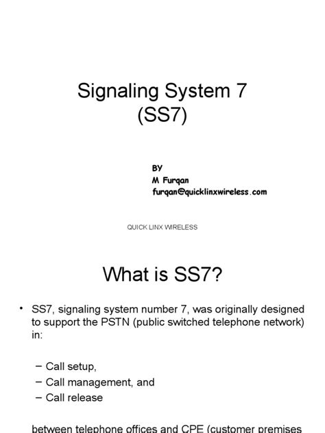 Signaling System 7 Ss7 Pdf Digital Rights Computer Network