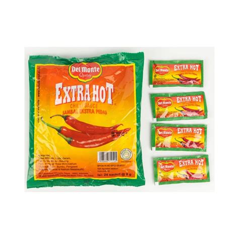 Jual Delmonte Del Monte Extra Hot Extrahot Saus Sambal Dan Saus Tomat Sachet Isi Pcs Shopee