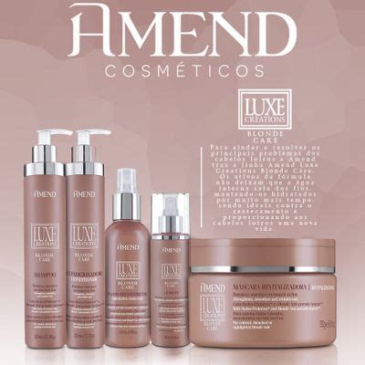 Kit Amend Luxe Creations Blonde Care P Shopee Brasil