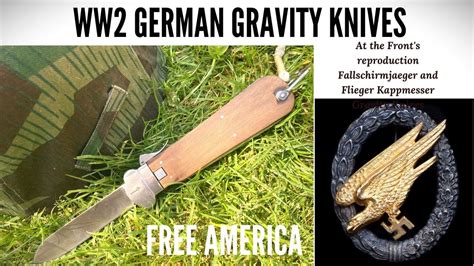 WW2 German Fallschirmjaeger Paratrooper Gravity Knife At The Front