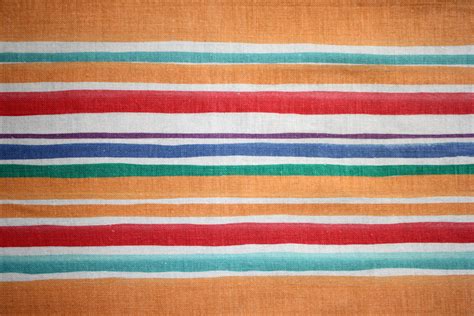 Striped Fabric Texture Orange, Red and Green – Photos Public Domain