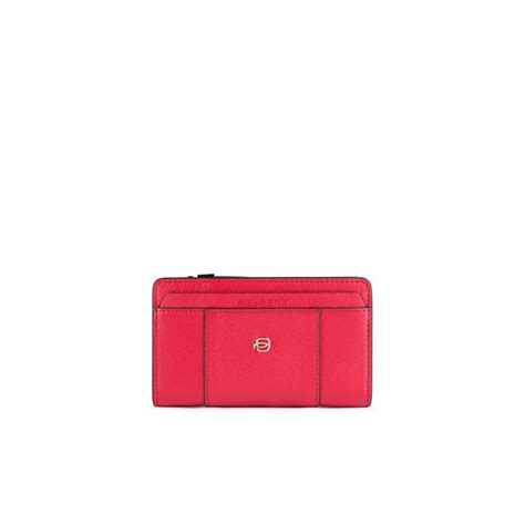 Portafoglio Donna Piquadro Rosso In Pelle Pd W R R