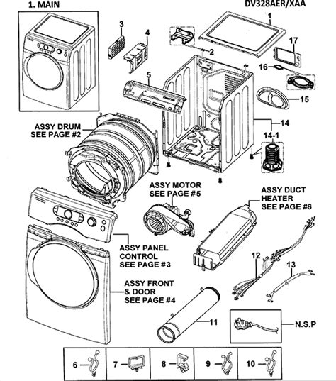 Samsung Dv328aer Xaa Dryer Partswarehouse