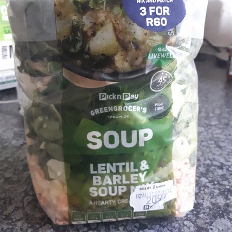 Pick N Pay Barley Lentil Soup Reviews Abillion