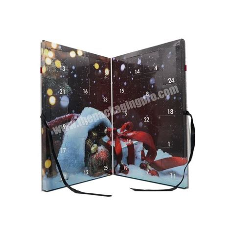 Christmas Custom Wholesale Advent Calendar Packaging Drawer Box