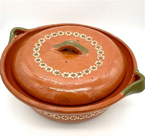 Cazuela De Barro Con Tapa Clay Cazuela With Lid