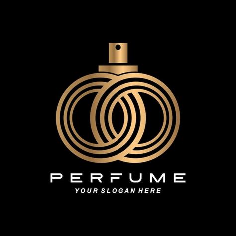 Ilustración De Diseño De Logotipo De Botella De Perfume De Lujo Para