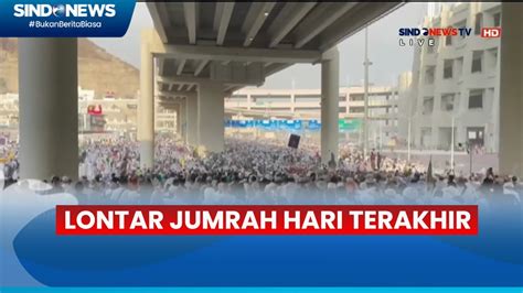 Ratusan Ribu Jemaah Haji Lanjutkan Lontar Jumrah Hari Ketiga Di Mina