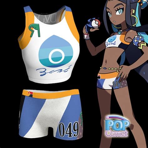 Nessa Cosplay Pokemon Sword Shield Nessa Cosplay Set Nessa Etsy