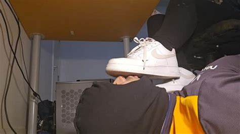 Watch Ignored Under Desk Shoe Cleaning And Foot Worship Porn Video