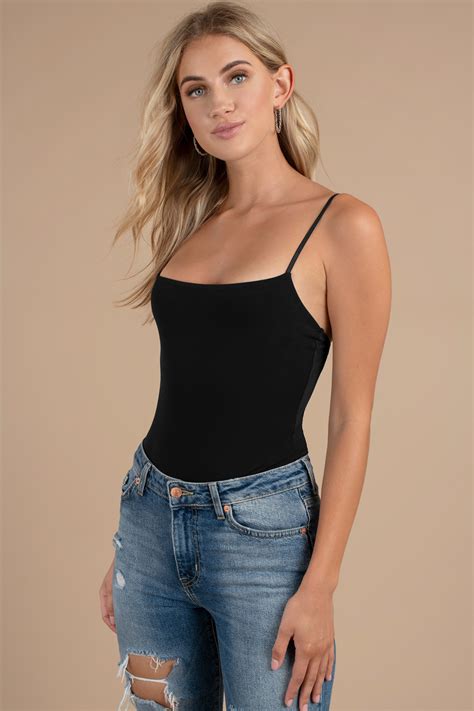 Cute Black Bodysuit Cami Bodysuit Tank Bodysuit Black Bodysuit 48 Tobi Us