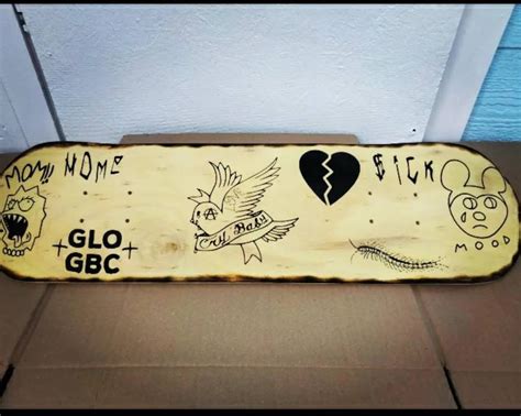 Lil Peep Skateboard Deck Etsy