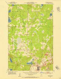 Map of Nashwauk, MN in 1952 | Pastmaps