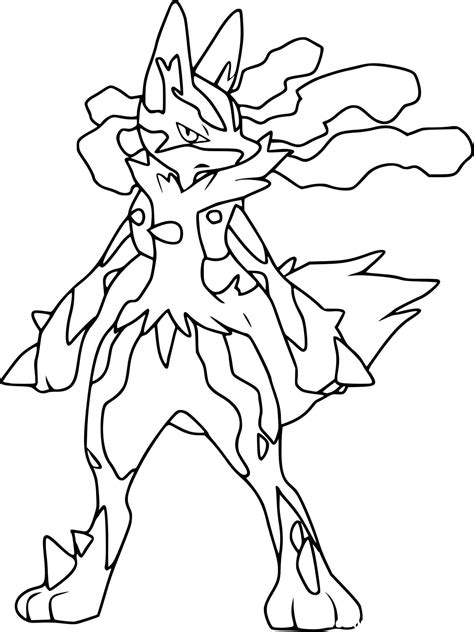 Dessins De Coloriage Pokemon Mega Evolution Imprimer