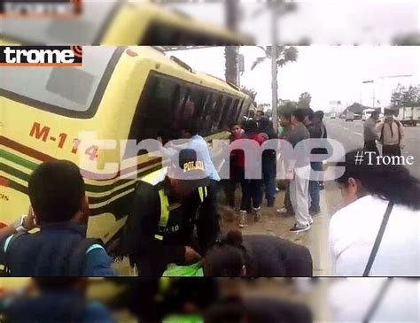 Lurín Accidente De Bus Interprovincial Deja 28 Heridos En La