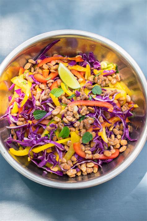 Thai Cabbage Salad With Red Curry Vinaigrette Yup It S Vegan