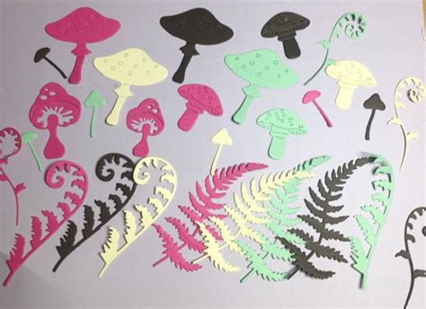 30 Mushroom Die Cuts Paper Mushrooms Field Mushrooms Mushroom Shapes