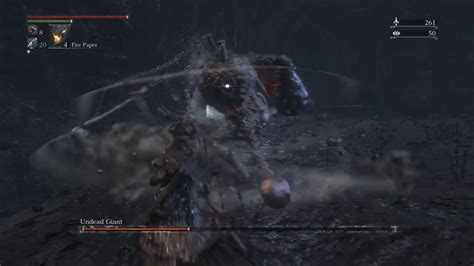 Bloodborne Lower Pthumeru Chalice Dungeon Boss Fights Undead Giant