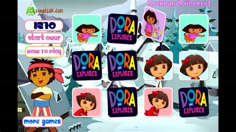 Dora The Explorermemory Card Play Kids Games Nickelodeon Youtube