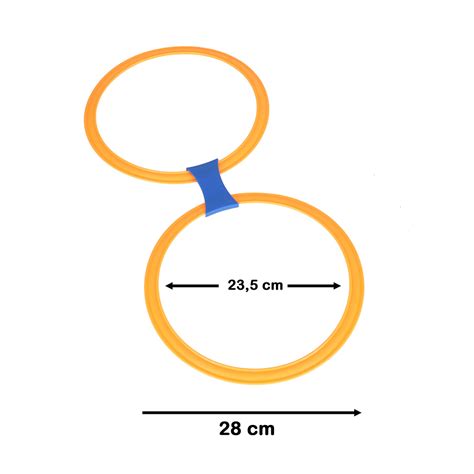 Classroom Game Colored Hoops 10 Wheels And Connectors Ikonka