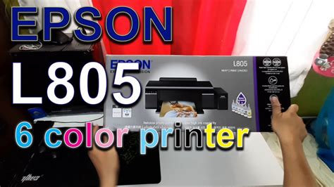 Epson L805 Product Preview Opening Installing Ink And Software And