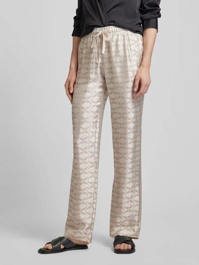 Zadig Voltaire Wide Leg Stoffhose Mit Allover Muster Modell Pomy