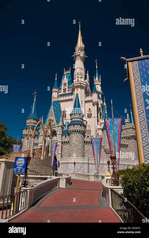 Magic Kingdom Castle Stock Photo Alamy