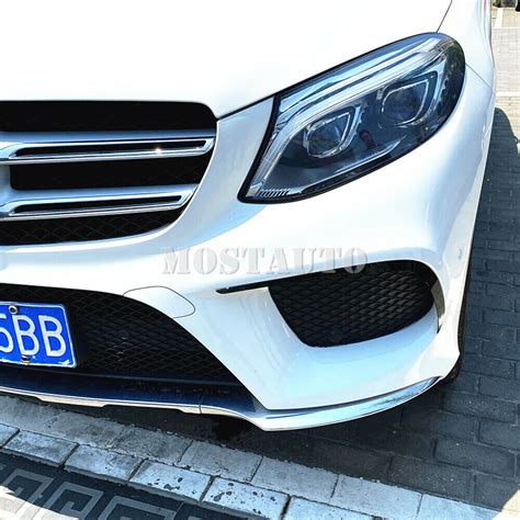 For Benz Gle W166 C292 Gle43 Gle63 Amg Black Front Bumper Spoiler Air Vent Cover Ebay