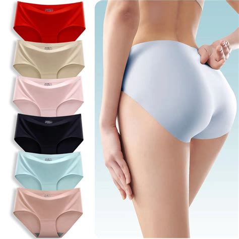 Pcs Seamless Ice Silk Panty Pcs For Women Soen Underwear Panty