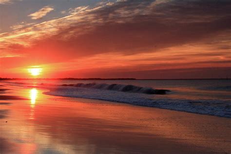 Cape May Nj Sunrise The Next Morning After The Storm Photograph By