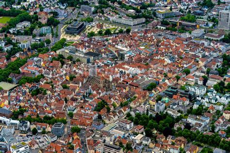 Reutlingen Aus Der Vogelperspektive Altstadtbereich Und