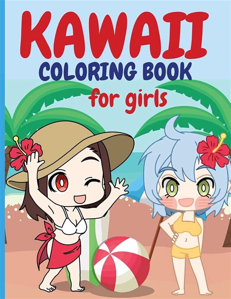 Buy Kawaii Coloring Book For Girls Chibi Girls Coloring Book Kawaii