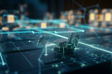 Intelligent Logistics Ai Powered Supply Chain Management Illustration