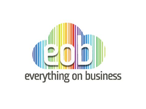 Logo Creative Version For Eob Cloud Business Solutions By Libin