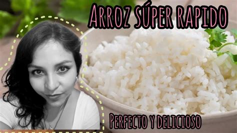 Receta Arroz Blanco Super F Cil Rapido Y Delicioso Youtube