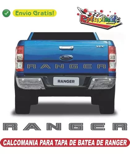 Sticker Ranger Para Tapa De Batea De Ford Ranger Env O Gratis