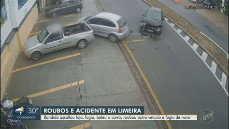 Após Assaltar Loja Suspeito Causa Acidente De Trânsito Na Fuga E Rouba